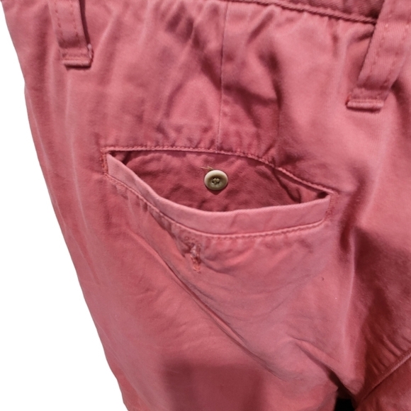 Size 40 100% Cotton Peach Pink Cargo Shorts Pockets Contemporary Summer - Picture 5 of 7